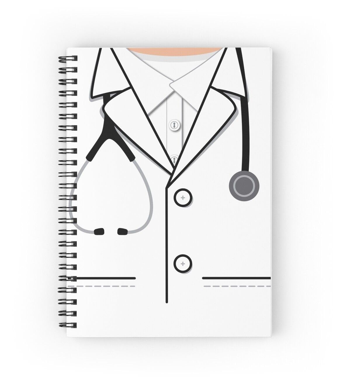 TheMedSchool Doctor White Labcoat-Themed A5 Ruled Diary | 160 Pages