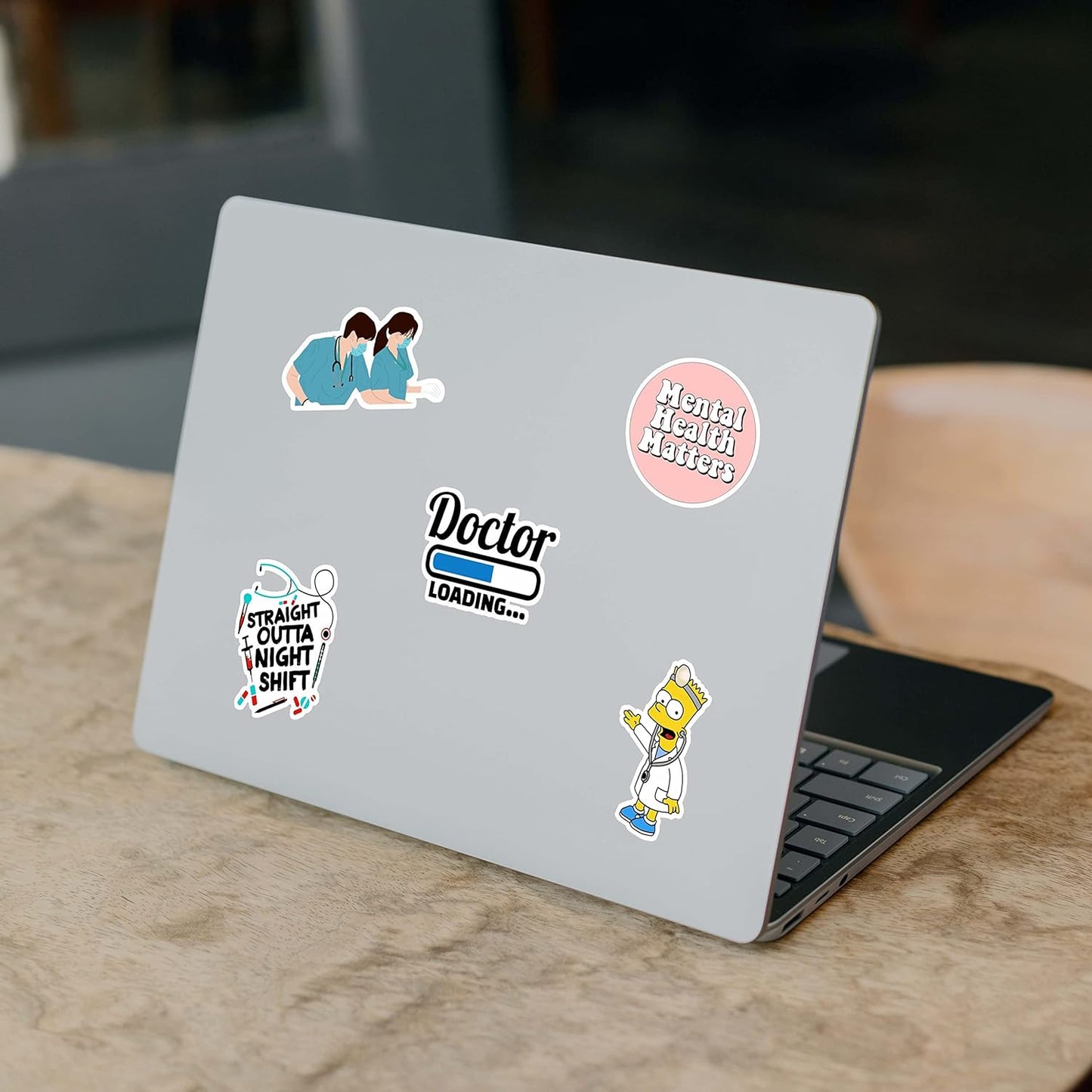 TheMedSchool Pack of 62 Stickers for Doctors – Perfect for Laptops and More!