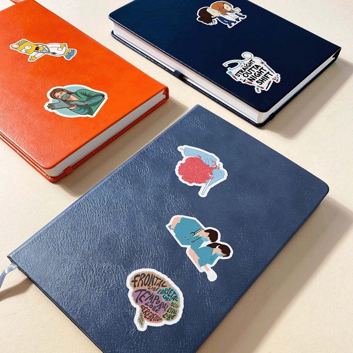 TheMedSchool Pack of 62 Stickers for Doctors – Perfect for Laptops and More!